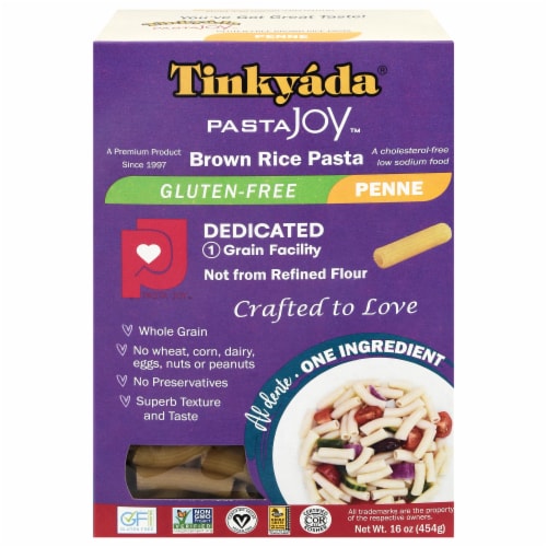 Tinkyada Brown Rice Penne Pasta Perspective: front