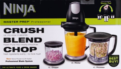 Ninja Master Prep Professional Blender/Food Processor with 16 Oz