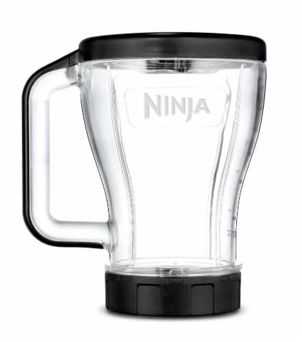 Ninja® Multi-Serve Tritan Nutri Ninja Cup - Clear/Black Perspective: front