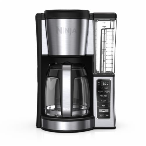 Ninja 12-Cups Automatic Drip Coffee Maker Silver Perspective: front