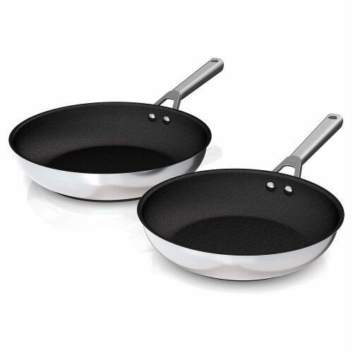 Ninja Foodi NeverStick Stainless Steel Oven Safe 10.25 and 12 Fry Pan Set,  1 Piece - Pay Less Super Markets