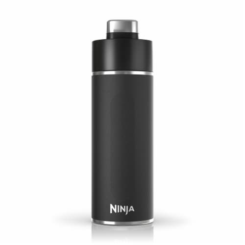 Ninja Thirsti Travel Water Bottle - Black Perspective: front