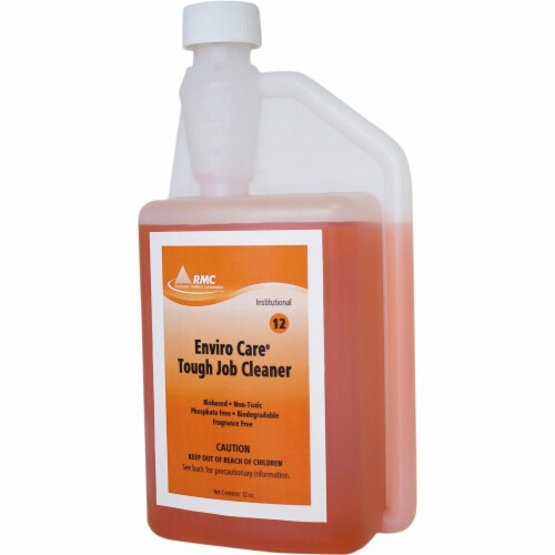 RMC Enviro Care Tough Job Cleaner - Concentrate - 32 fl oz (1 quart) - 6 / Carton - Heavy Duty, Bio-based - Orange