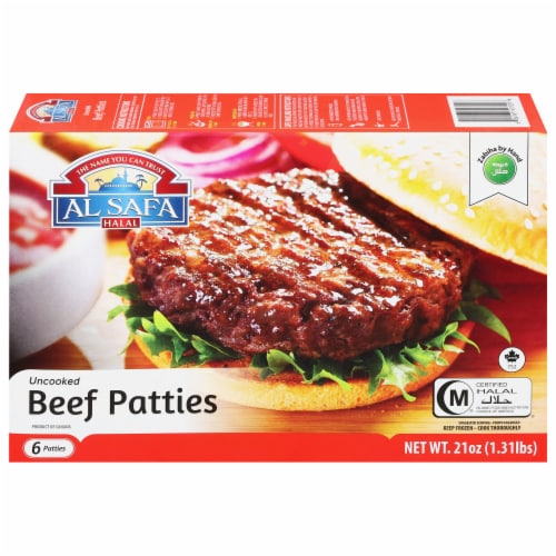 Al Safa Halal™ Beef Patties Perspective: front