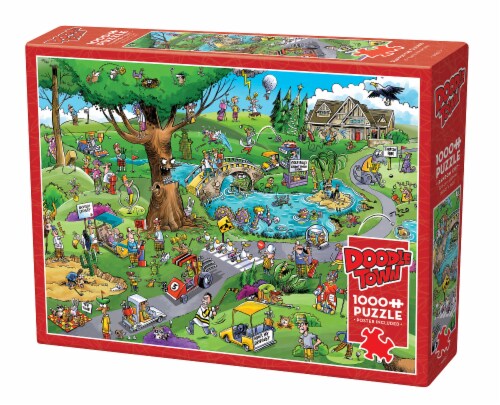 Cobble Hill Doodle Town Par for the Course Puzzle Perspective: front