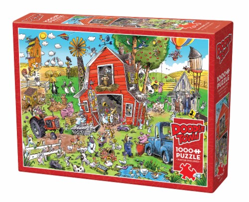 Cobble Hill Doodle Town Farmyard Folly Puzzle Perspective: front