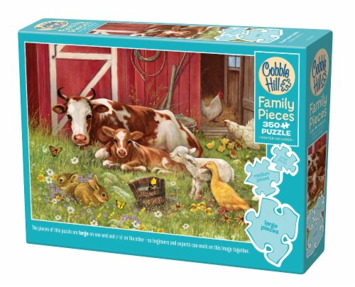 Cobble Hill Barnyard Babies Puzzle Perspective: front