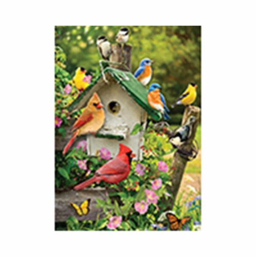 Outset Media Games OM58876 Singing Around the Birdhouse Tray Puzzle, 35 Piece Perspective: front