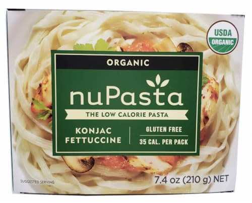 Nupasta Konjac Fettuccine Organic Pasta Perspective: front