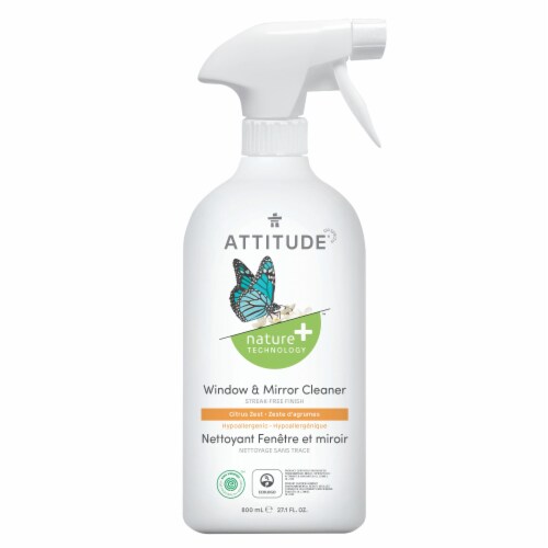 Attitude Citrus Zest Window & Mirror Cleaner Perspective: front