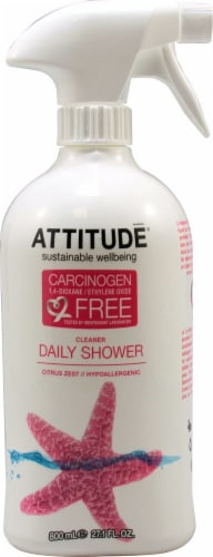 Attitude Daily Shower Cleaner Citrus Zest Perspective: front
