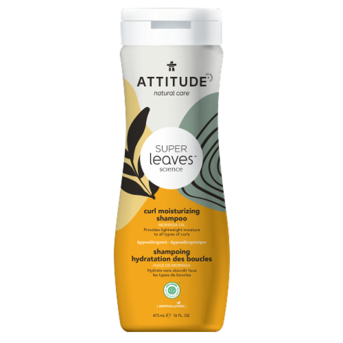Attitude Super Leaves Science Curl Moisturizing Shampoo Perspective: front