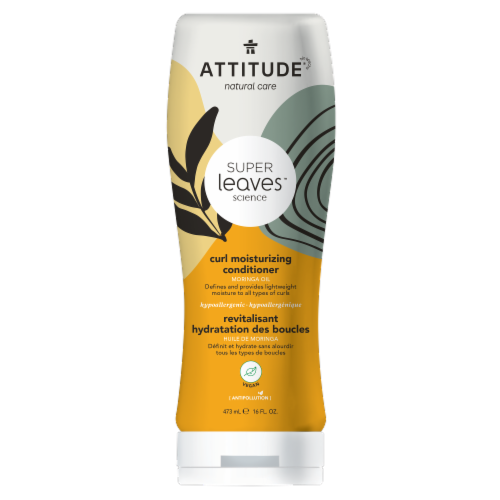 Attitude® Super Leaves™ Moringa Oil Curl Moisturizing Conditioner Perspective: front