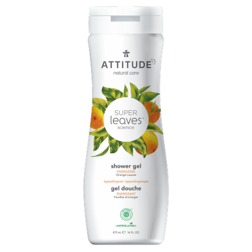 Attitude Super Leaves Orange Energizing Shower Gel Perspective: front
