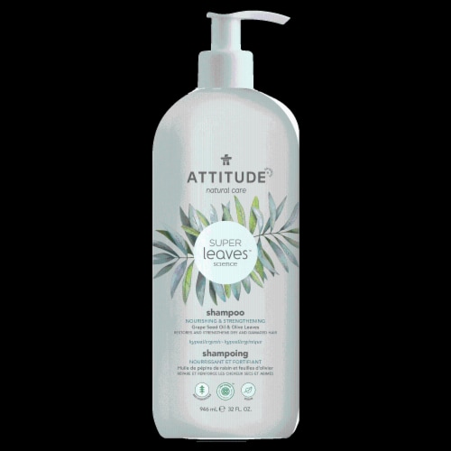 Attitude® Super Leaves™ Nourishing & Strengthening Shampoo Perspective: front