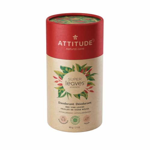 Attitude Natural Care Super Leaves Red Vines Deodorant Perspective: front