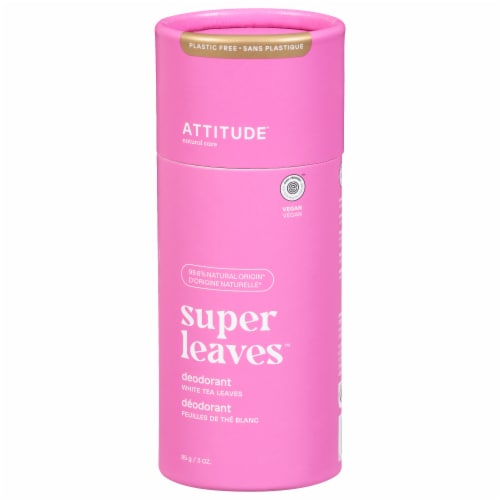 Attitude Super Leaves White Tea Leaves Deodorant Perspective: front