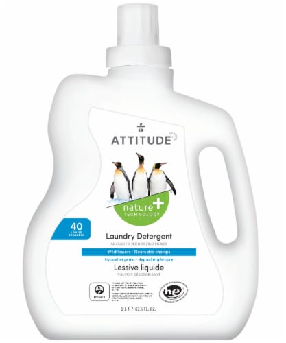 Attitude® Wildflowers Laundry Detergent Perspective: front