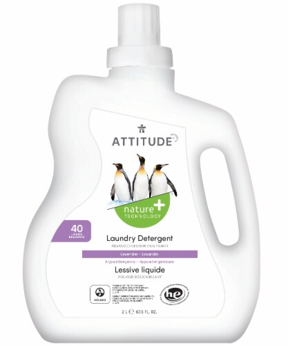 Attitude® Nature + Technology™ Lavender Laundry Detergent Perspective: front