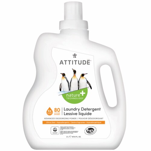 Attitude Citrus Zest Laundry Detergent Perspective: front