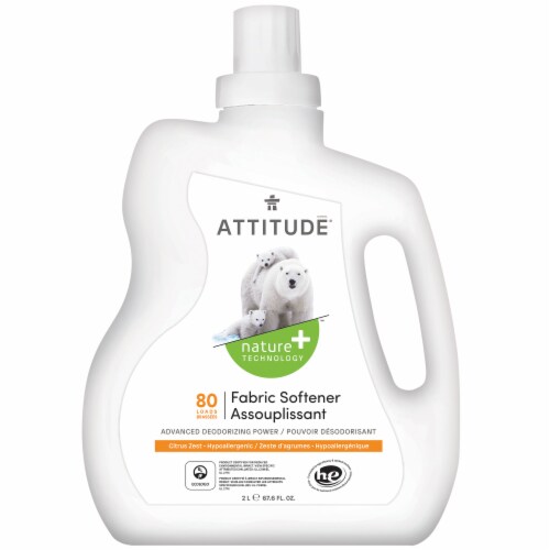 Attitude Citrus Zest Fabric Softener Perspective: front