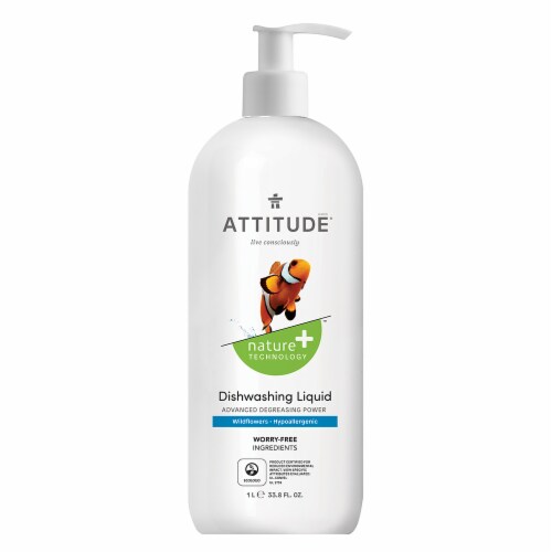 Attitude Wildflowers Dishwashing Liquid Perspective: front