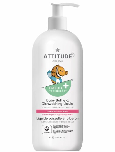 Attitude® Nature + Technology™ Unscented Baby Bottle & Dishwashing