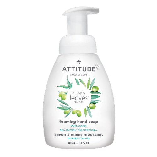 Attitude Super Leaves Olive Leaves Foaming Hand Soap Perspective: front