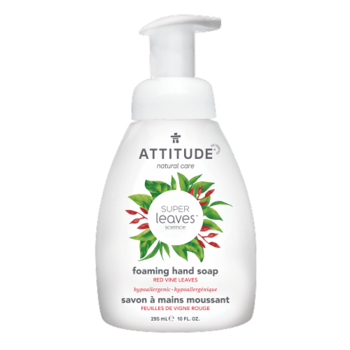 Attitude Super Leaves Red Vine Leaves Foaming Hand Soap Perspective: front