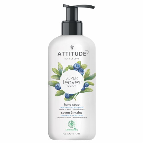 Attitude® Super Leaves™ Unscented Extra Gentle Hand Soap Perspective: front