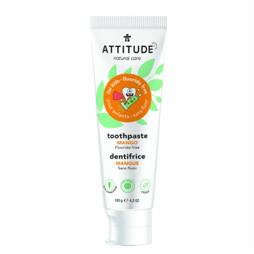Attitude® Mango Toothpaste With Fluoride for Kids Perspective: front