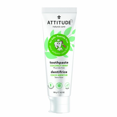 Attitude® Coconut Mint Fluoride Free Toothpaste for Kids Perspective: front