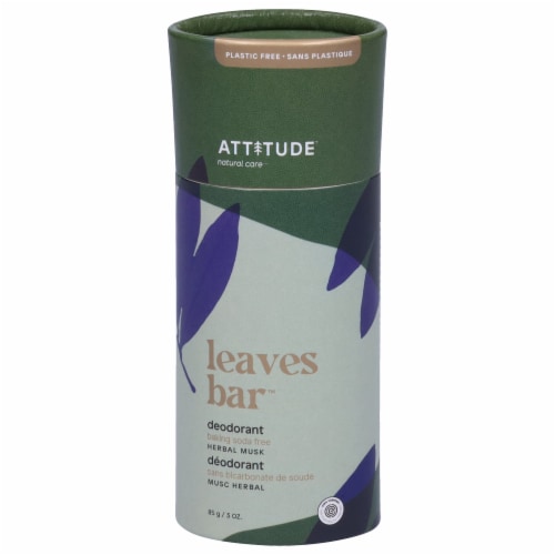 Attitude™ Herbal Musk Leaves Bar™ Deodorant Perspective: front