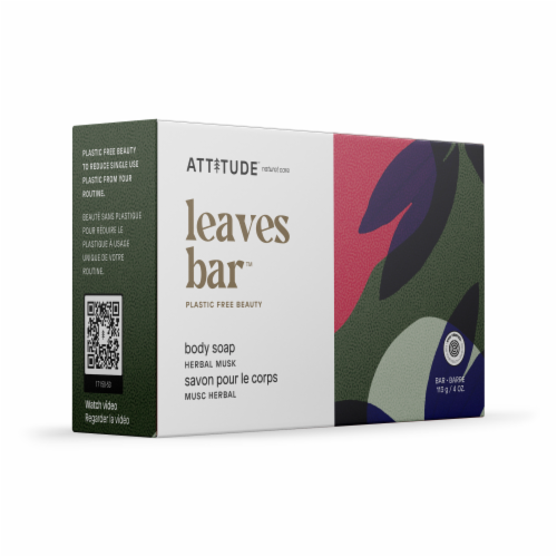 Attitude™ Herbal Musk Leaves Bar™ Body Wash Perspective: front