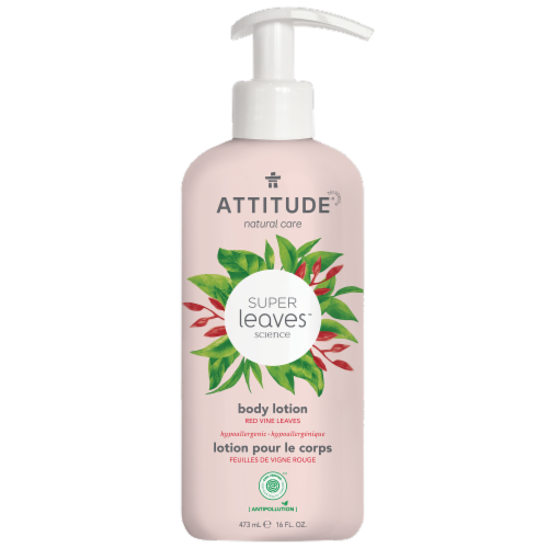 Attitude Super Leaves Red Vine Glowing Body Lotion Perspective: front