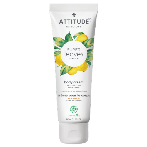 Attitude Super Leaves Lemon Regenerating Body Cream Perspective: front