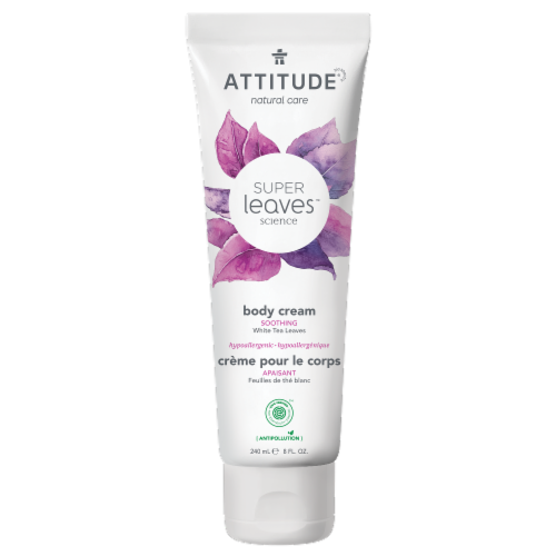 Attitude Super Leaves White Tea Soothing Body Cream Perspective: front