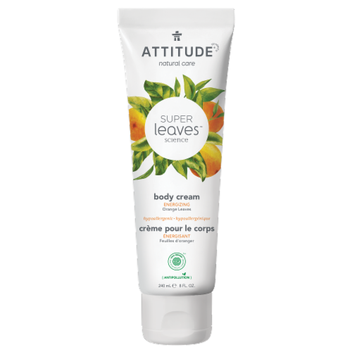 Attitide Super Leaves Orange Energizing Body Cream Perspective: front