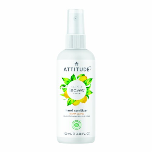 Attitude® Super Leaves™ Lemon Leaves Hand Sanitizer Perspective: front