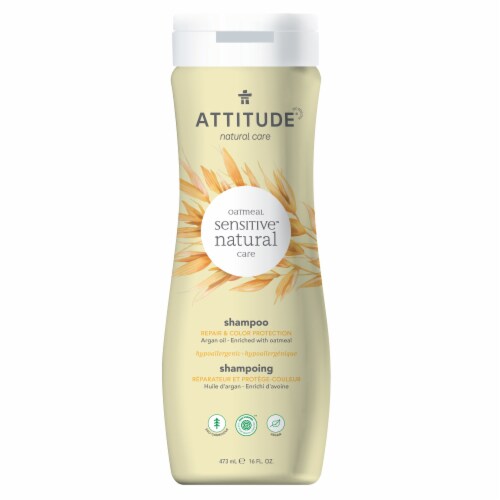 Attitude® Oatmeal Sensitive Repair & Color Protection Shampoo Perspective: front