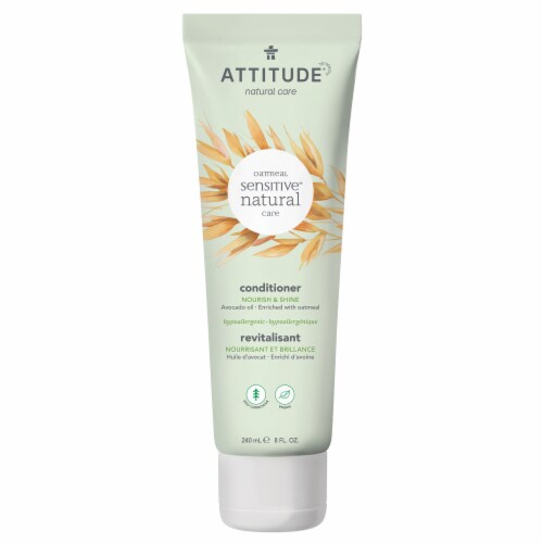 Attitude® Oatmeal Sensitive Skin Nourish & Shine Avocado Oil Conditioner Perspective: front
