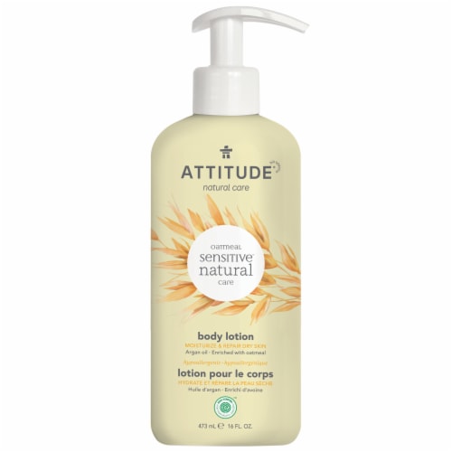Attitude® Sensitive Skin Moisturize & Repair Dry Skin Argan Oil Body Lotion Perspective: front