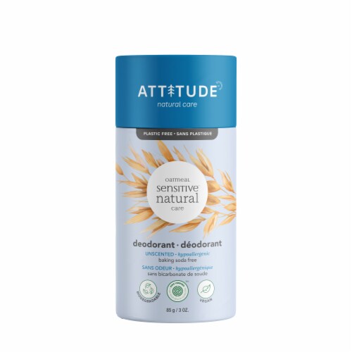 Attitude® Oatmeal Sensitive Baking Soda Free Deodorant Perspective: front