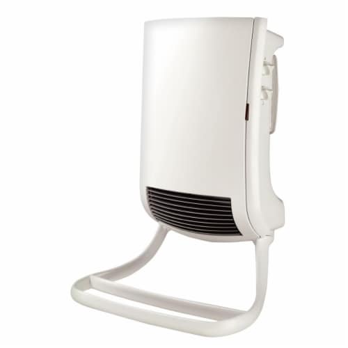 Stelpro AUBH1802 1800 Watt 240 Volt Bathroom Fan Heater with Towel Holder Bar, White Perspective: front