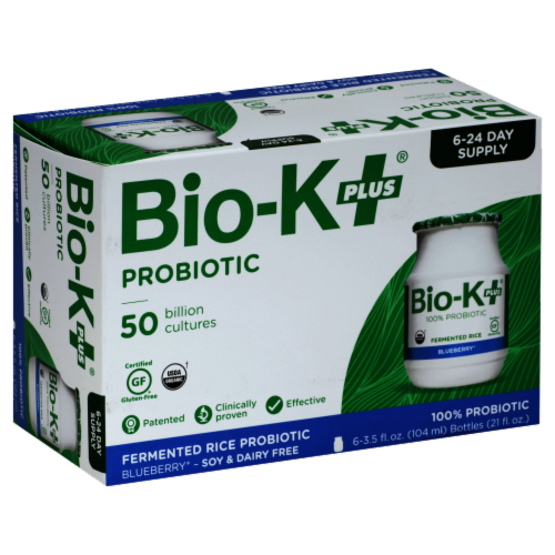 Bio-K+ Blueberry Fermented Rice Probiotic Perspective: front