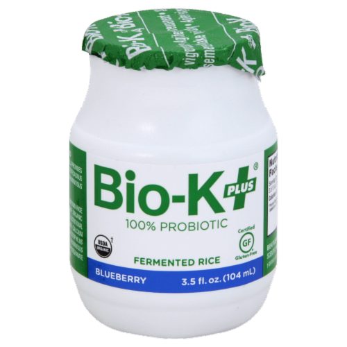 Bio-K Plus Fermented Rice Blueberry Probiotic Perspective: front