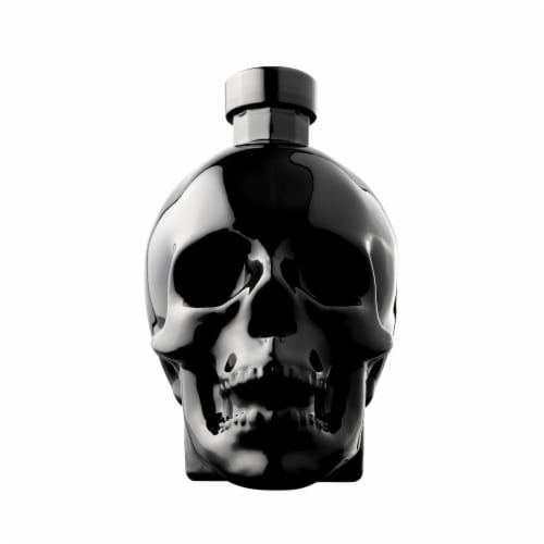 Crystal Head Onyx Vodka Perspective: front