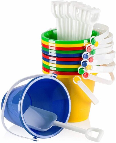 Beach Sand Castle Buckets and Shovels Set, Includes 12 Shovels and 12 · Art  Creativity