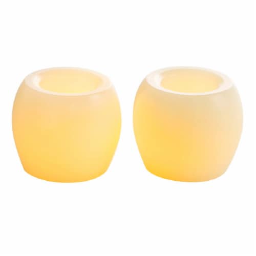 Northern International Mini Hurricane Votive Candle - Cream Perspective: front