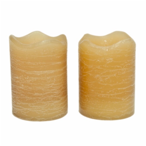 Sterno Home Chia Scent Rustic Flameless Votive Candles - Honey Perspective: front